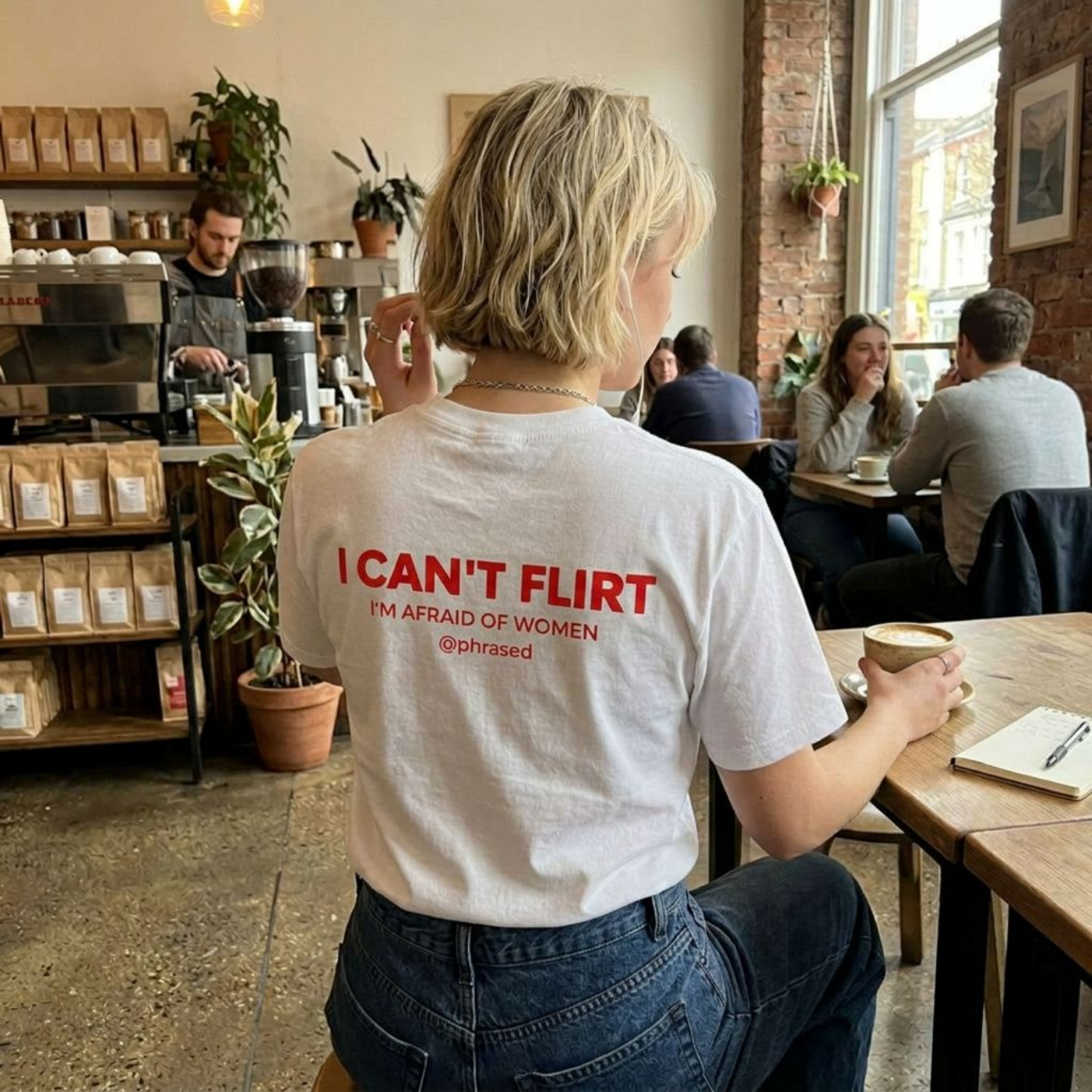 I CAN'T FLIRT I'M AFRAID OF WOMEN Tee