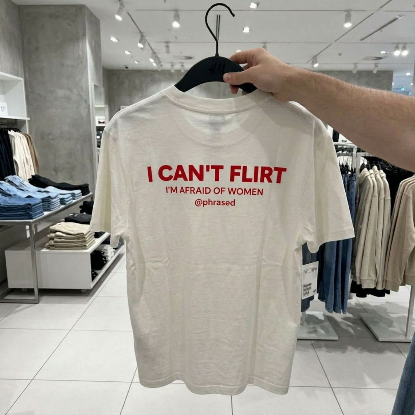 I CAN'T FLIRT I'M AFRAID OF WOMEN Tee